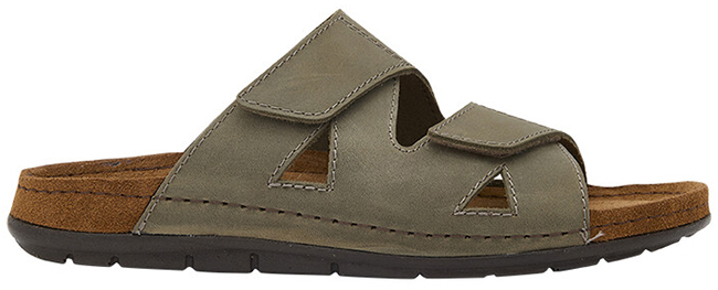 ABERDEEN 2 STRAPS MAN LEATHER M KHAKI 46 - dottorbianchi.it