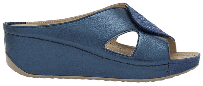 ABERDEEN WEDGE CROSS TUMBL LAM SYNTHETIC+SUEDE W NAVY BLUE 41 - dottorbianchi.it