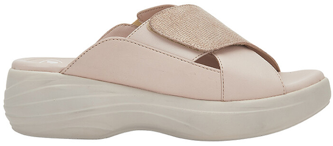 AURA CROSS GLITTERED SUEDE+LEATHER W POWDER PINK 36 - dottorbianchi.it