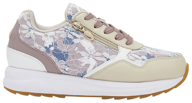 BEVERLY ZIP 24 TEXTILE+SYNTHETIC W BEIGE/MULTI 40 - dottorbianchi.it