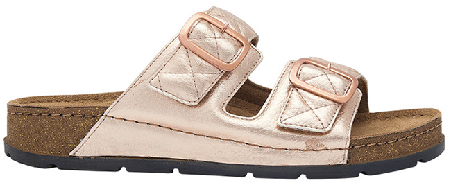 BORA 2 STRAPS LAMINATED SYNTHETIC W ROSE GOLD 39 - dottorbianchi.it