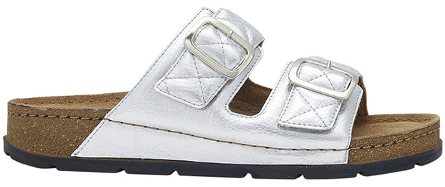 BORA 2 STRAPS LAMINATED SYNTHETIC W SILVER 41 - dottorbianchi.it