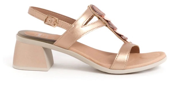 NEA FLIP-FLOP SANDAL SYNTHETIC+ACCESSORY W PLATINUM 40 - dottorbianchi.it