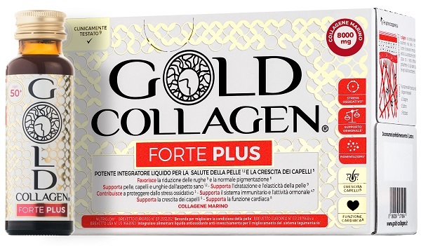 GOLD COLLAGEN FORTE PLUS 10 FLACONCINI DA 50 ML 8G COLLAGENE - dottorbianchi.it