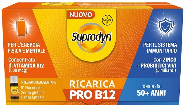 SUPRADYN RICARICA PRO B12 10 FLACONCINI - dottorbianchi.it