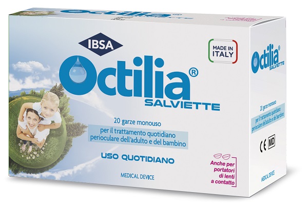 OCTILIA SALVIETTE PERIOCULARI 20 GARZE IN VISCOSA NON STERILI - dottorbianchi.it