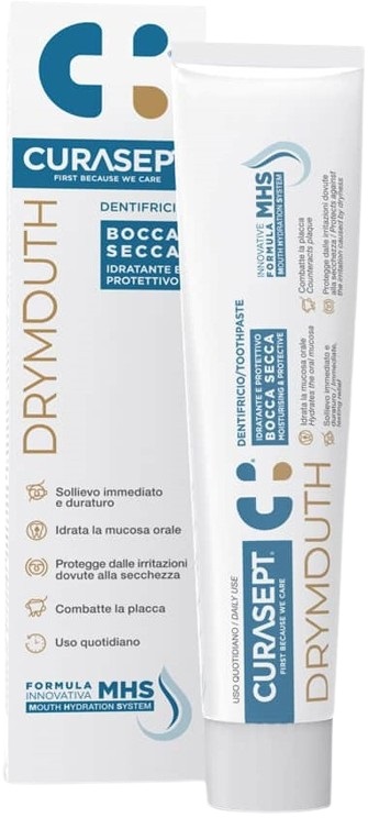 CURASEPT DRYMOUTH DENTIFRICIO 75 ML - dottorbianchi.it