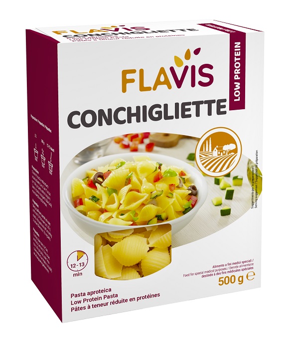 FLAVIS CONCHIGLIETTE APROTEICHE 500 G - dottorbianchi.it